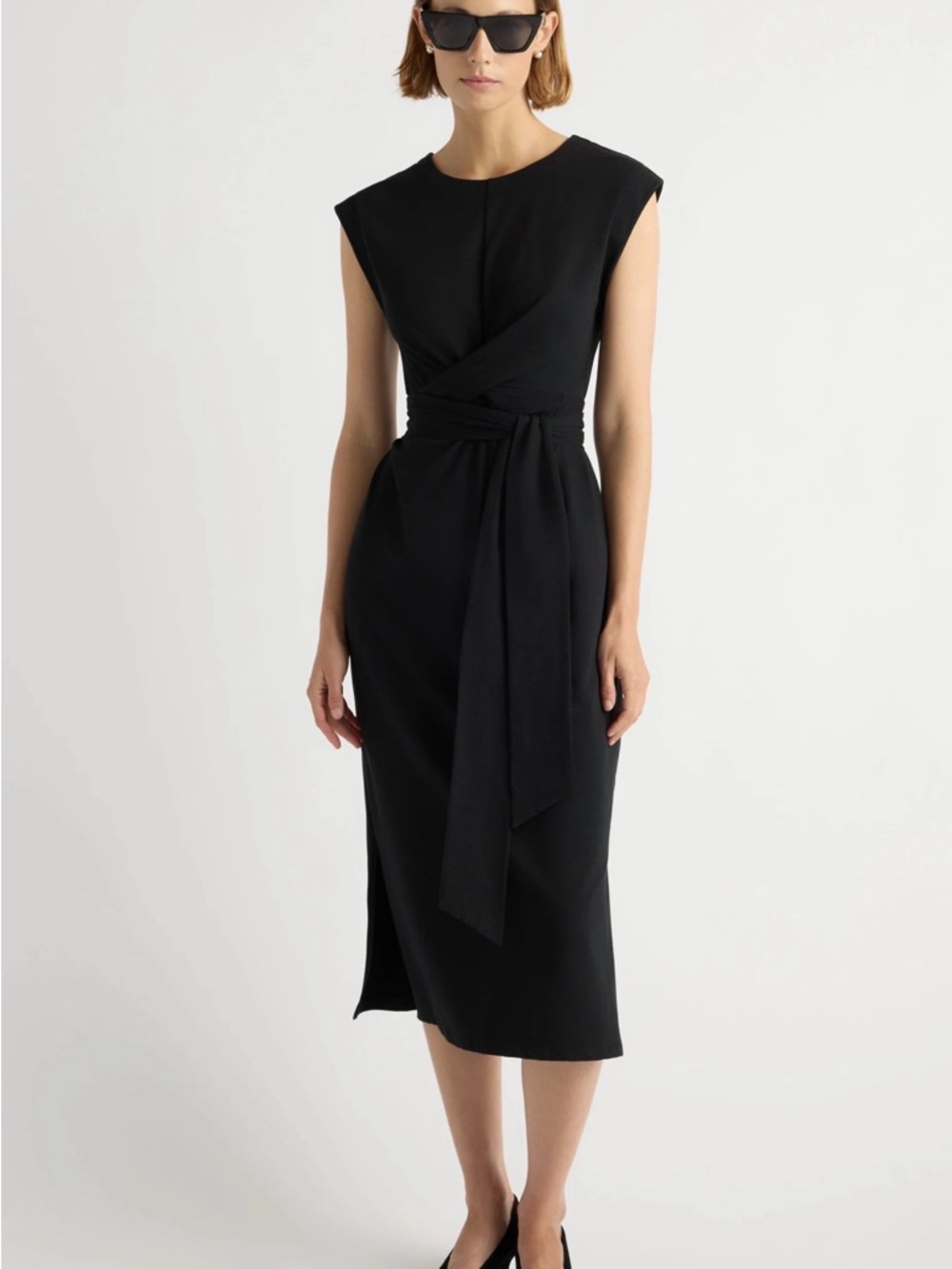 Fei Tie-Front Organic Cotton Dress Size XS Modern Citizen